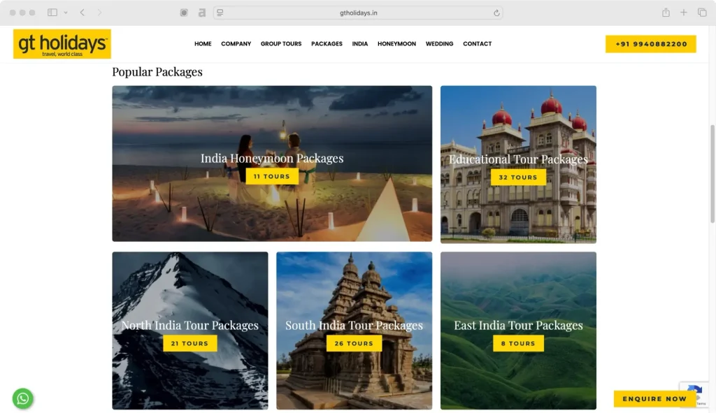 GT Holidays is a strong contender for which is the best tour company in India.