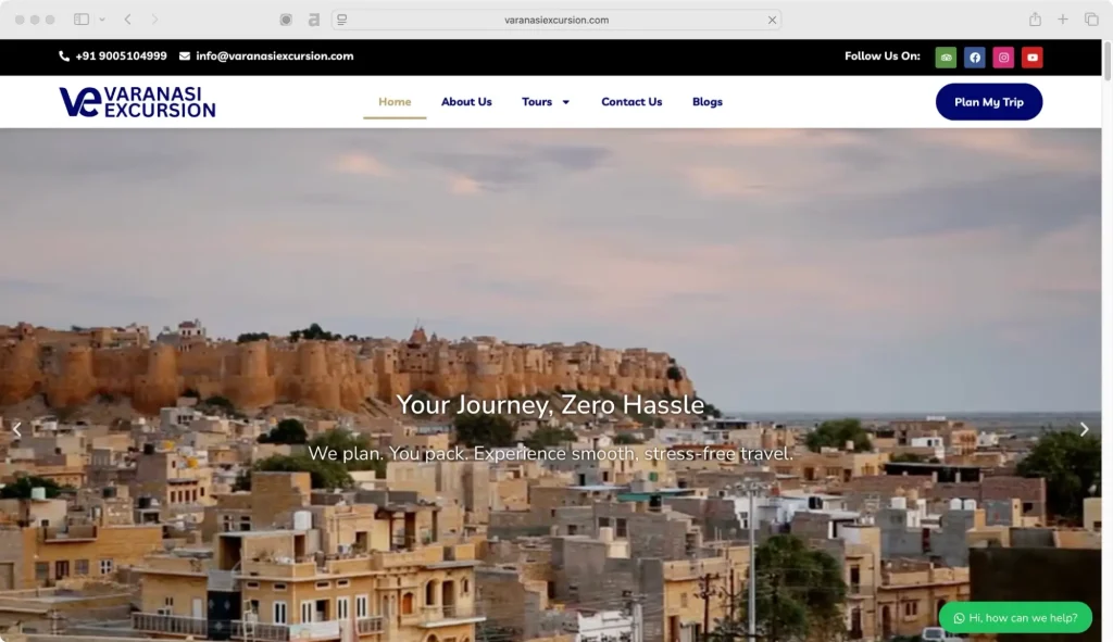 Varanasi Excursion—one of the best group tour companies in India for meaningful journeys.