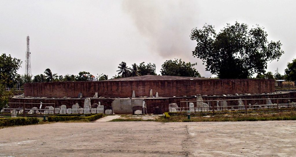 Amaravati Stupa, a remarkable site among Buddhist temples in Andhra Pradesh.