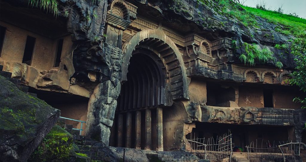 Bhaja Caves reveal the ancient charm of Buddhist temples in Maharashtra.