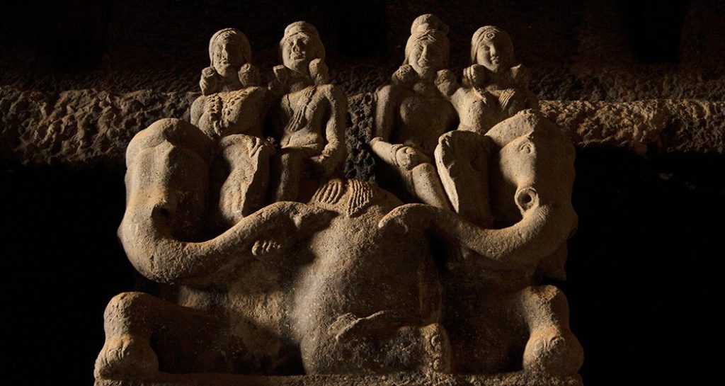 Historic Karla Caves, a remarkable landmark among Buddhist temples in Maharashtra.