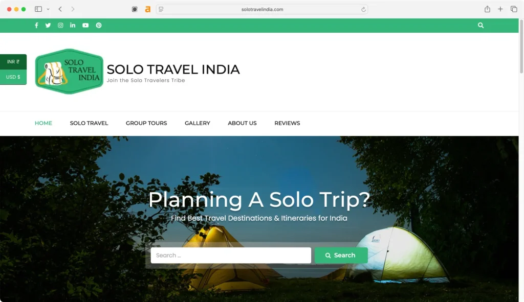 Solo Travel India teams up with student group travel companies in India.

