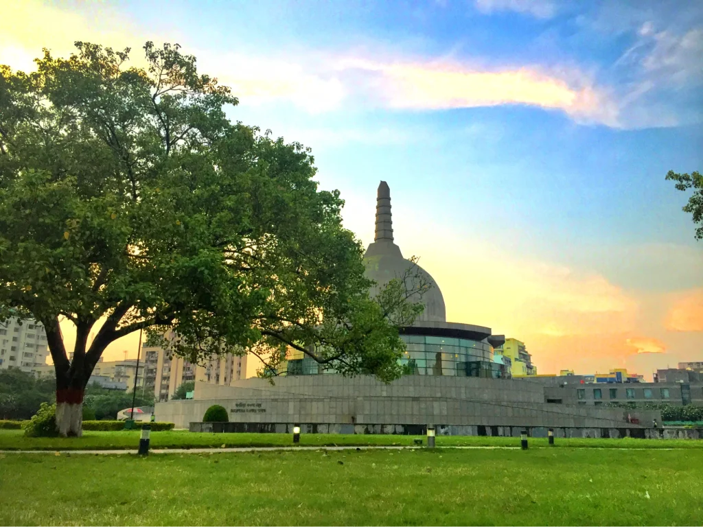 Buddha Smriti Park, Patna features new buddhist temples in india.