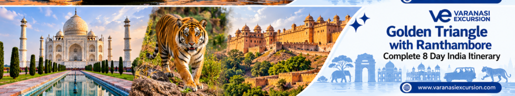 Golden Triangle with Ranthambore: Complete 8 Day India Itinerary – Varanasi Excursion featured image