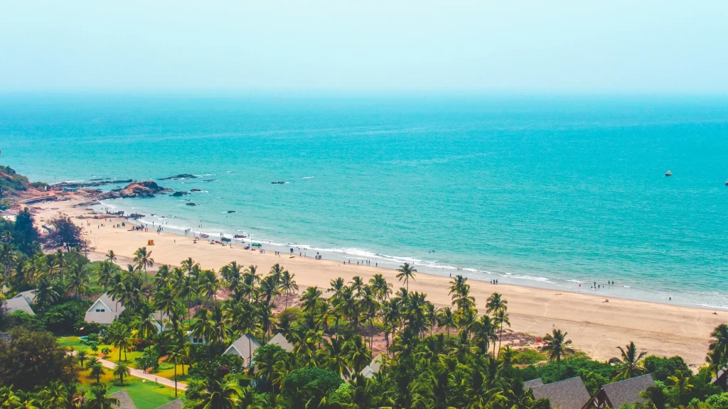 A serene highlight of Bekal beach in Kerala.
