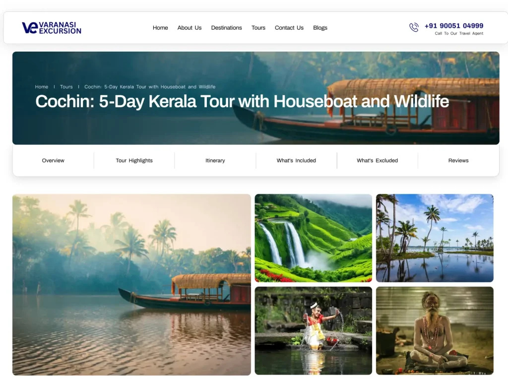 Five day travel plan covering the best places in Kerala to visit in summer.