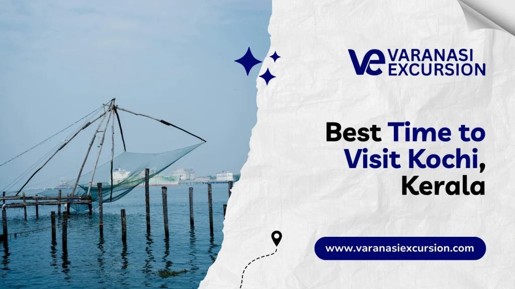 Travelers exploring Kochi streets during best time to visit Kochi with pleasant weather.