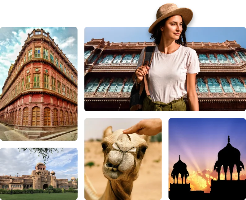 Historic forts and desert heritage in Bikaner tour packages.