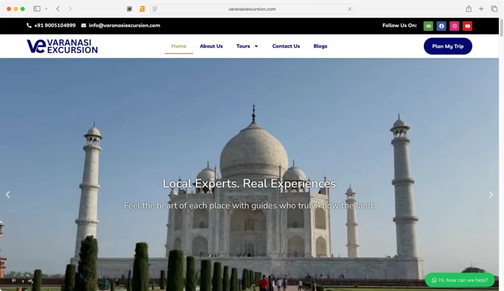 Book your trip with Varanasi Excursion for a seamless spiritual journey.