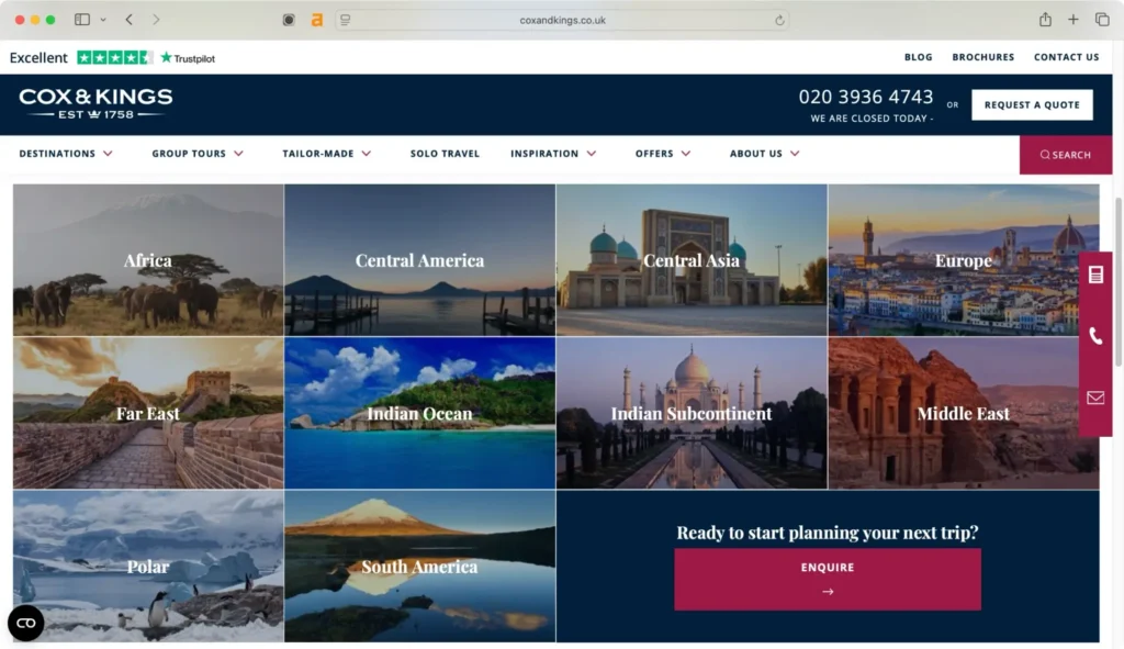 Cox & Kings is among the top international travel companies in India.