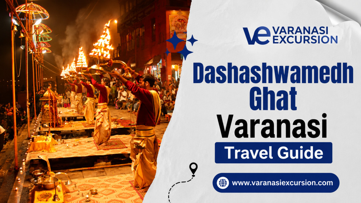 Dashashwamedh Ghat Varanasi Ganga Aarti with priests performing evening rituals