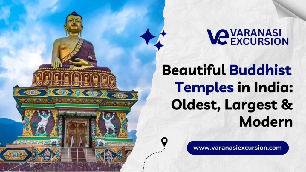 Explore beautiful Buddhist temples in India reflecting history and spirituality.