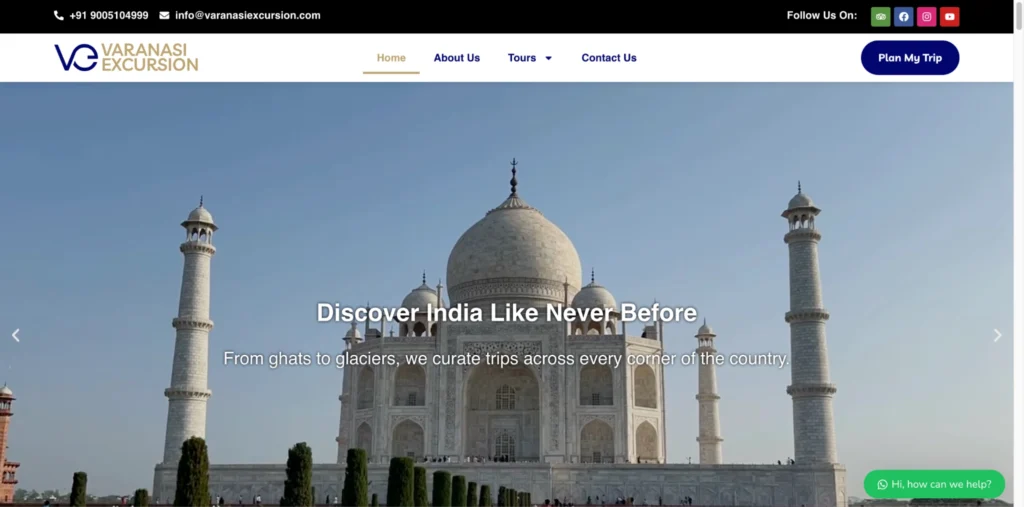 Varanasi Excursion blends comfort and culture, making it a trusted name among the top travel companies in India.