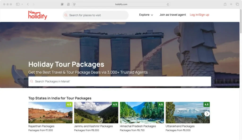 Holidify is featured among the top 10 tour companies in India for curated travel excellence.