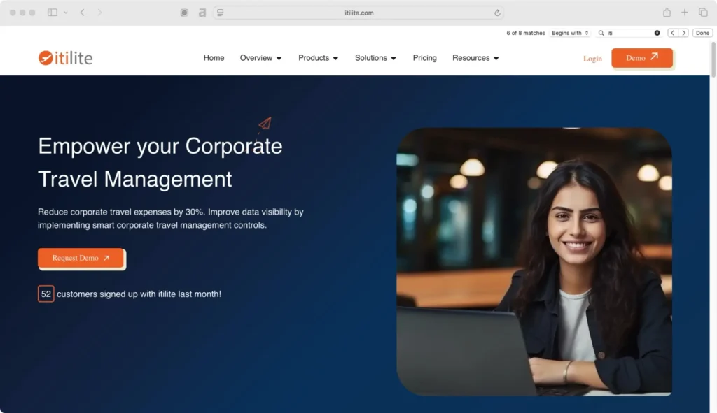 ITILITE ranks high among business travel management companies in India.