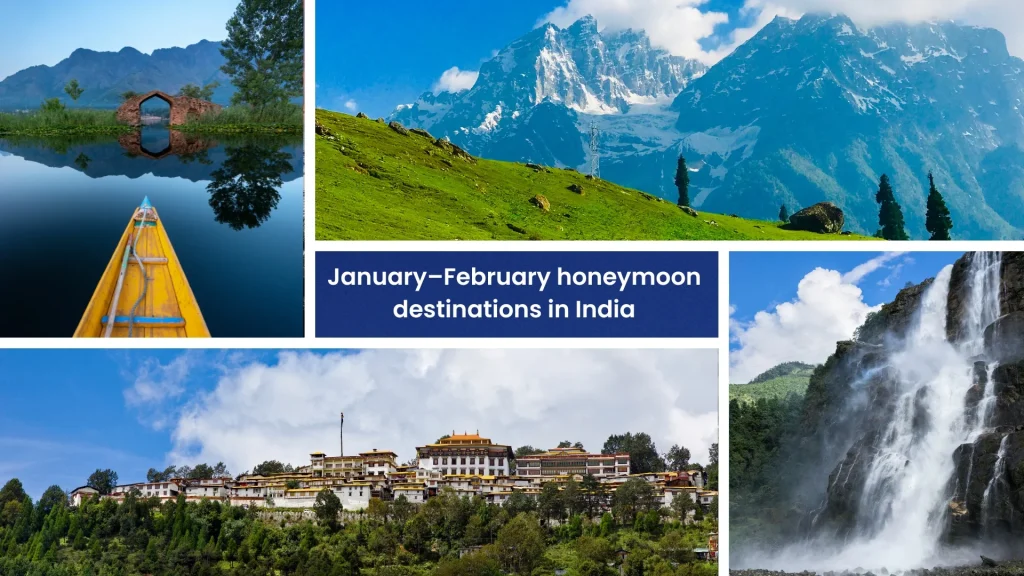 January and February offer the best romantic places in India for a honeymoon in winter.