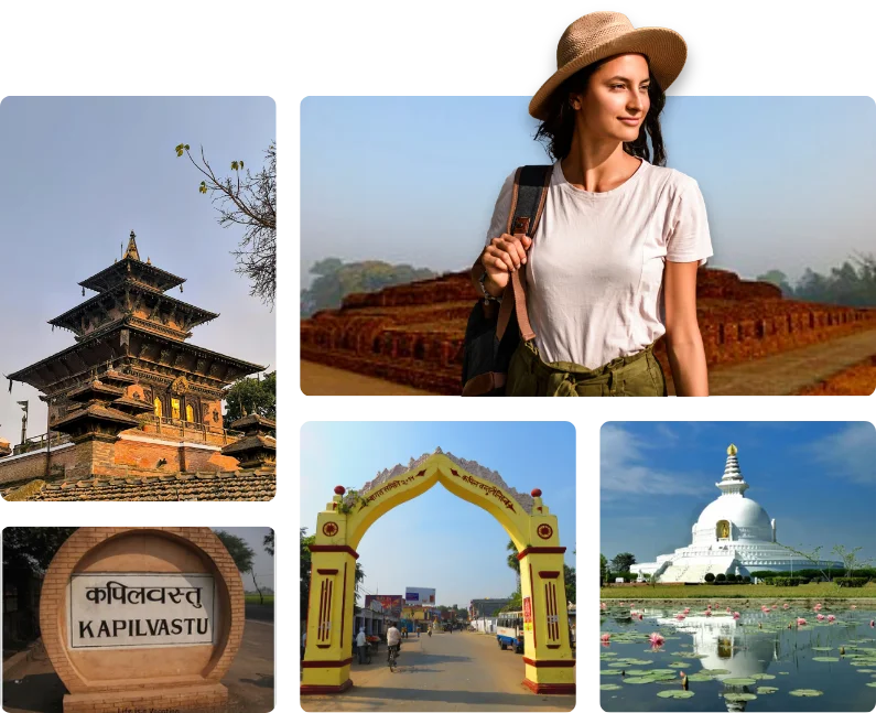 Ancient Buddhist ruins at Kapilvastu tour packages.