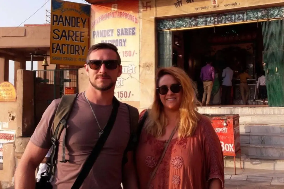 Kashi Vishwanath Temple tour during early morning in Varanasi.