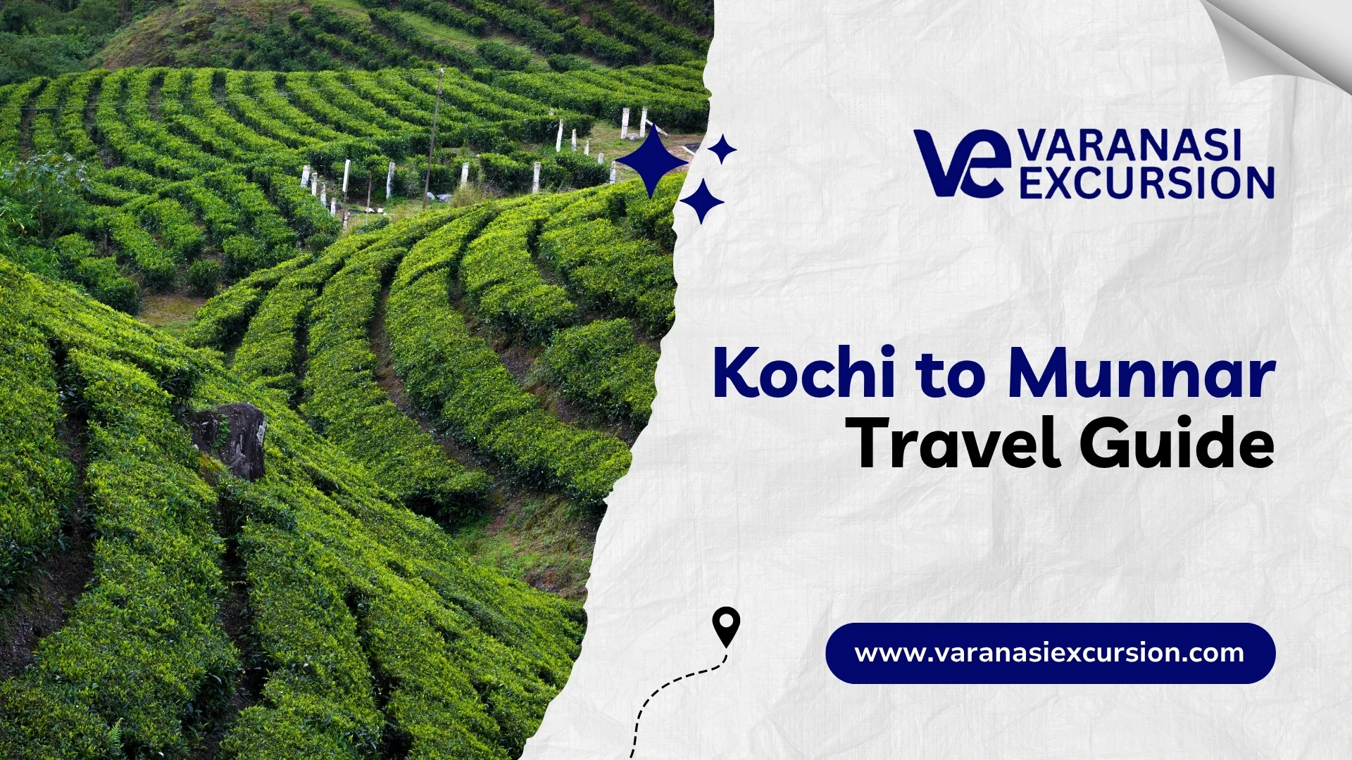 Kochi to Munnar road trip with winding roads and hills.