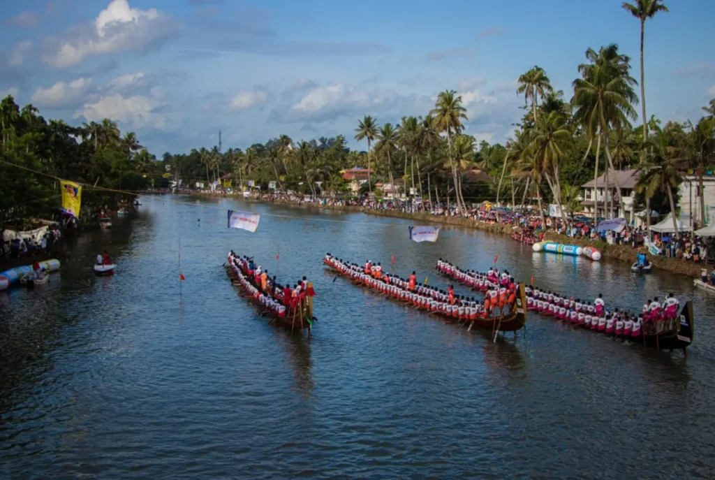 Onam festival in Kerala as part of traditional festivals in India.