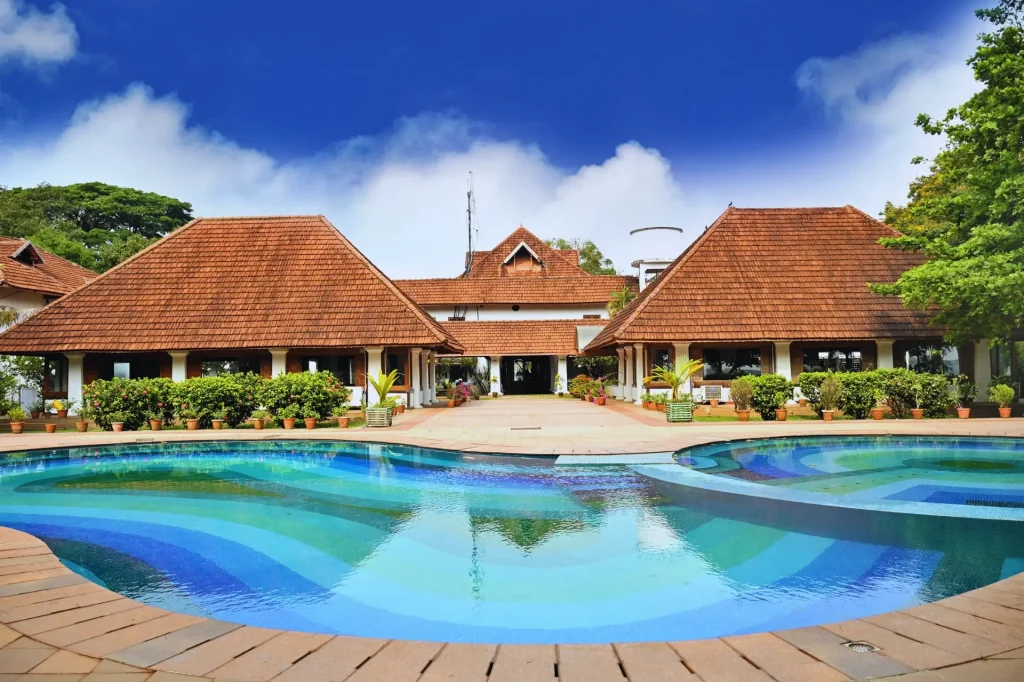 Bolgatty Palace island view shows places in Cochin to visit.