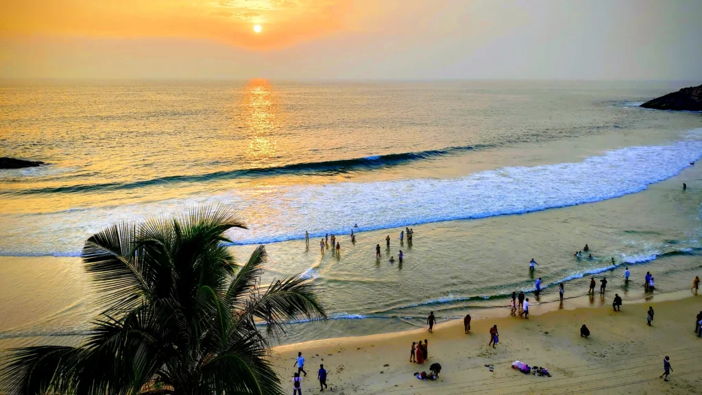 Relax at the perfect beach in Kerala.