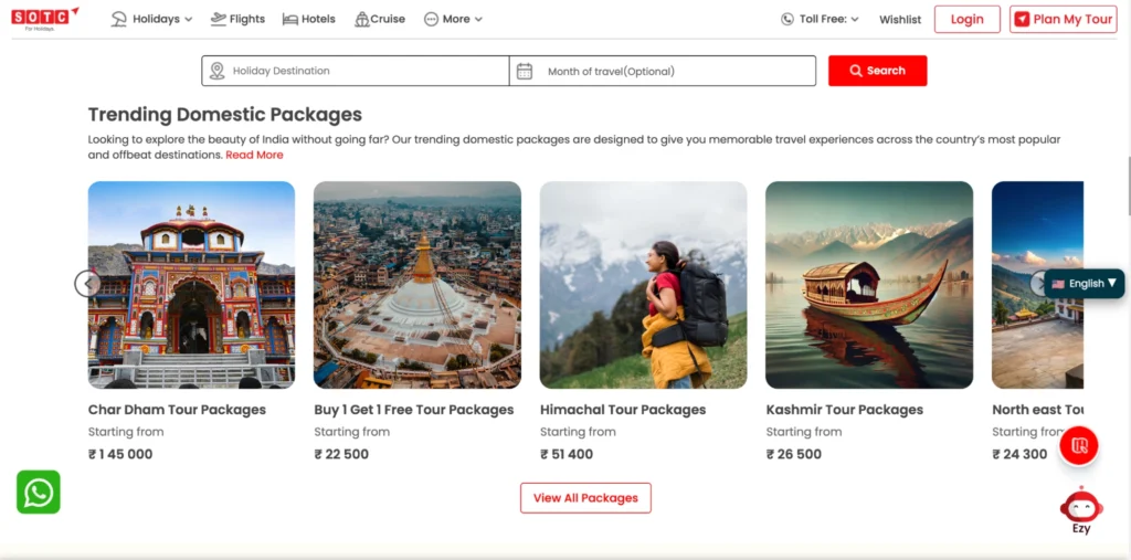 SOTC Travel ranks among the biggest travel companies in India.