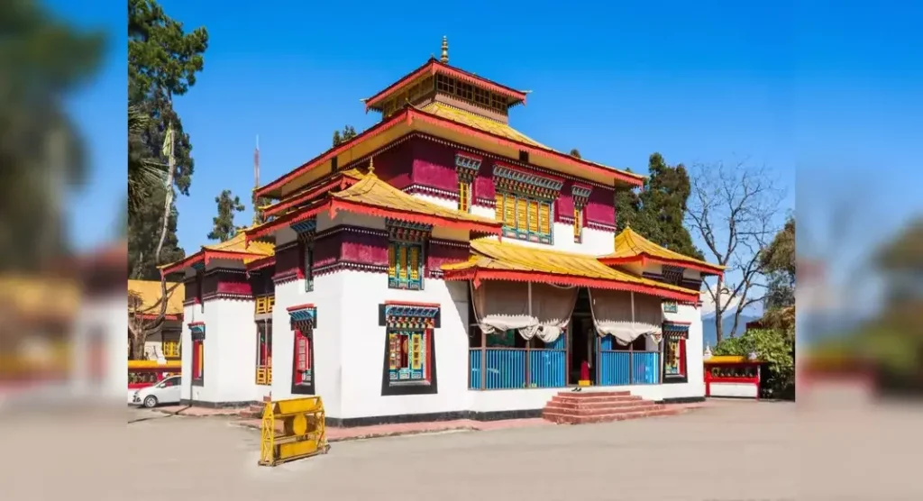 Spiritual haven that reflects the timeless grace of buddhist monasteries in india.