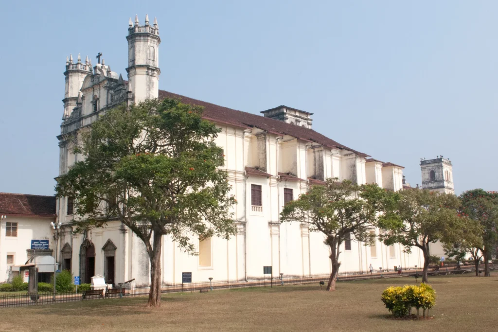 Standing inside top places to visit in Fort Kochi church.
