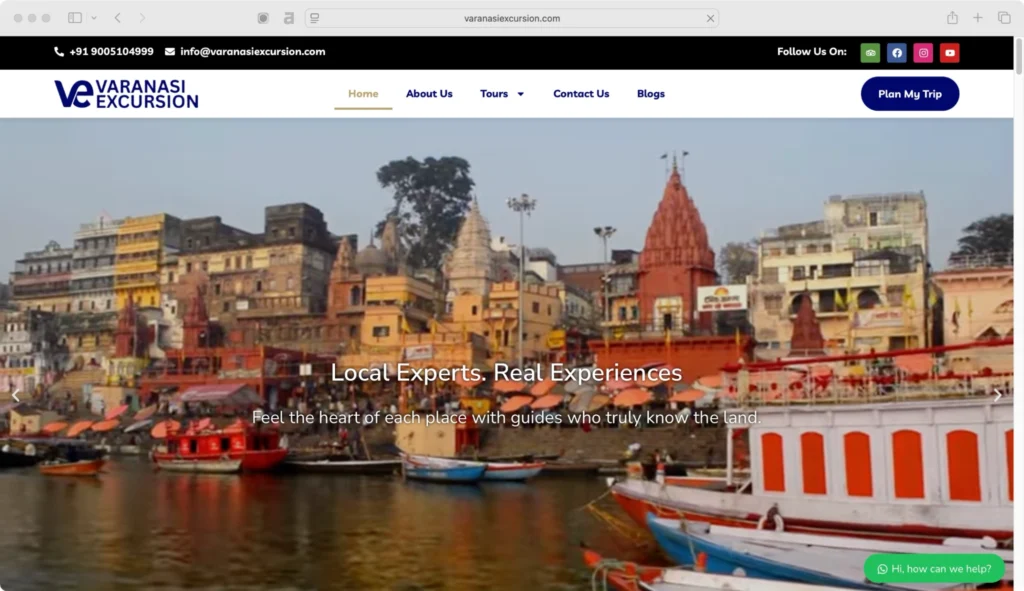 Varanasi Excursion ranks among the top travel and tourism companies in India.