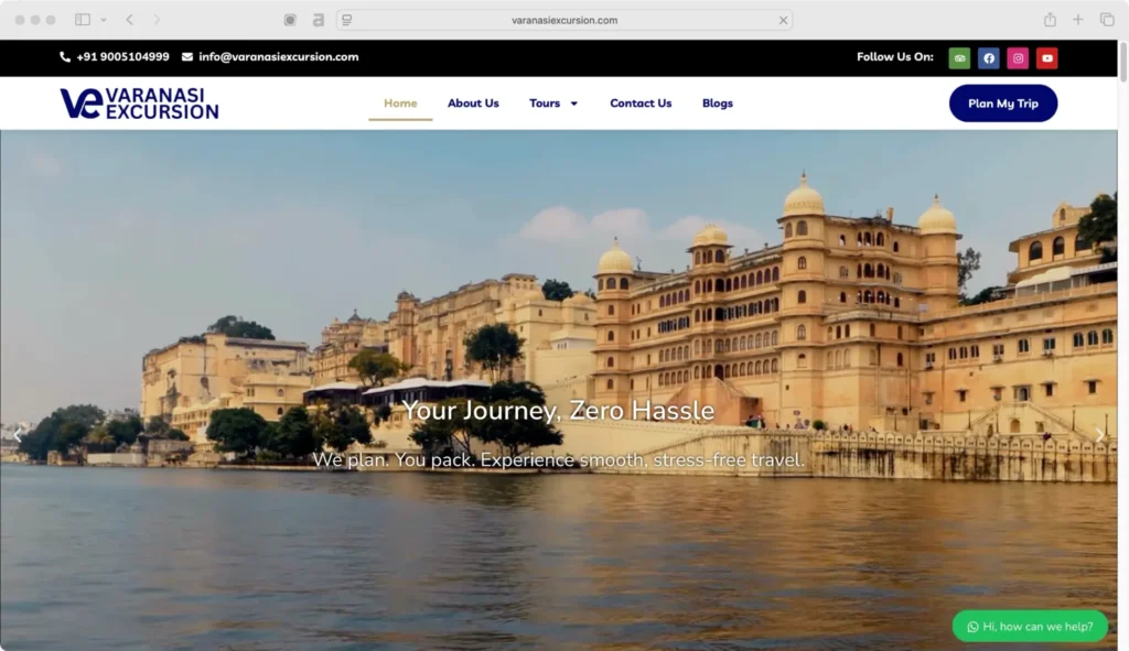 Varanasi Excursion ranks among the trusted tour companies in India.